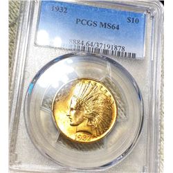1932 $10 Gold Eagle PCGS - MS64