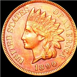 1890 Indian Head Penny CLOSELY UNCIRCULATED