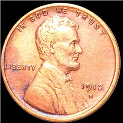 1912-D Lincoln Wheat Penny CLOSELY UNCIRCULATED
