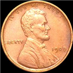 1909 V.D.B. Lincoln Wheat Penny CLOSELY UNC