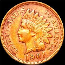 1901 Indian Head Penny CLOSELY UNCIRCULATED