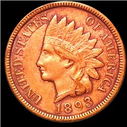 1893 Indian Head Penny ABOUT UNCIRCULATED