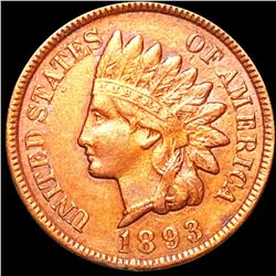 1893 Indian Head Penny ABOUT UNCIRCULATED