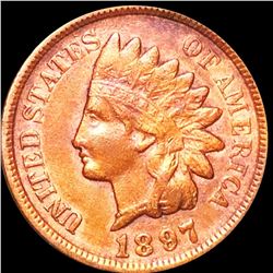 1897 Indian Head Penny LIGHTLY CIRCULATED
