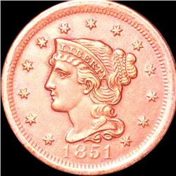 1851 Braided Hair Large Cent UNCIRCULATED