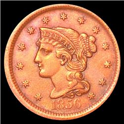 1856 Braided Hair Large Cent CLOSELY UNC