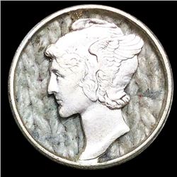 Mercury Silver Dime Cut Out GEM BU