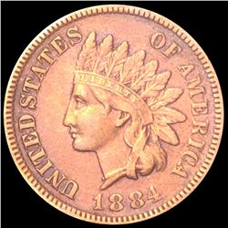 1884 Indian Head Penny NEARLY UNCIRCULATED