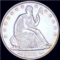 1874 Seated Half Dollar CLOSELY UNCIRCULATED
