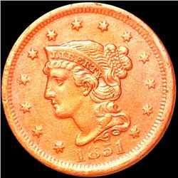 1851 Braided Hair Large Cent CLOSELY UNCIRCULATED