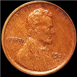1921-S Lincoln Wheat Penny ABOUT UNCIRCULATED