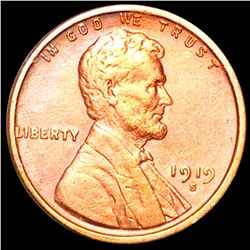 1919-S Lincoln Wheat Penny CLOSELY UNCIRCULATED