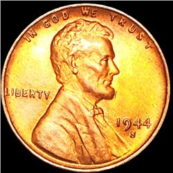 1944-S Lincoln Wheat Penny CLOSELY UNCIRCULATED