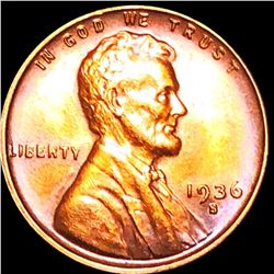 1936-S Lincoln Wheat Penny UNCIRCULATED