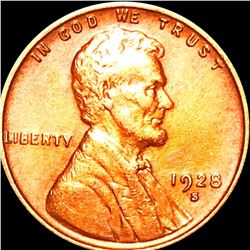 1928-S Lincoln Wheat Penny CLOSELY UNCIRCULATED