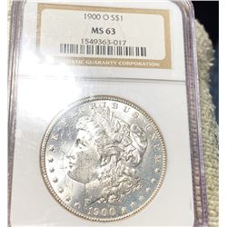1900-O Morgan Silver Dollar NGC - MS63