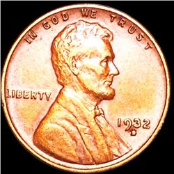1932-D Lincoln Wheat Penny CLOSELY UNC