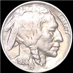 1938-D Buffalo Head Nickel LIGHTLY CIRCULATED
