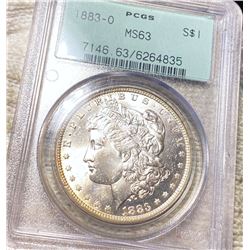 1883-O Morgan Silver Dollar PCGS - MS63
