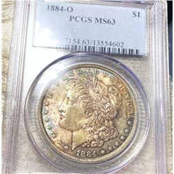 1884-O Morgan Silver Dollar PCGS - MS63