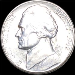 1942-S Jefferson War Nickel CLOSELY UNC