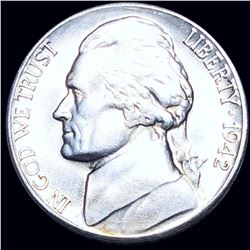 1942-S Jefferson War Nickel ABOUT UNCIRCULATED