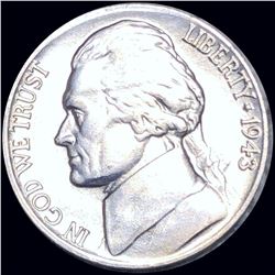 1943-P Jefferson War Nickel ABOUT UNCIRCULATED