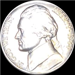 1944-P Jefferson War Nickel NEARLY UNCIRCULATED