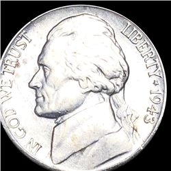 1943-D Jefferson War Nickel CLOSELY UNC