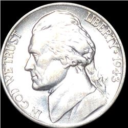 1943-P Jefferson War Nickel CLOSELY UNC