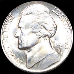 1943-P Jefferson War Nickel CLOSELY UNC