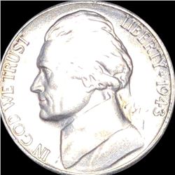 1943-S Jefferson War Nickel CLOSELY UNC