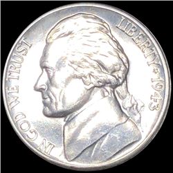1943-D Jefferson War Nickel UNC "FULL STEPS"