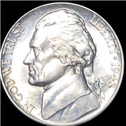 1943-D Jefferson War Nickel CLOSELY UNC