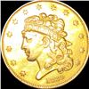 Image 1 : 1834 $5 Gold Half Eagle ABOUT UNCIRCULATED