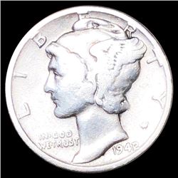 1942/1 Mercury Silver Dime LIGHTLY CIRCULATED