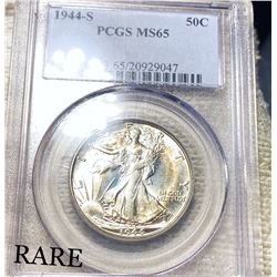 1944-S Walking Half Dollar PCGS - MS65