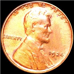 1924-D Lincoln Wheat Penny CLOSELY UNC