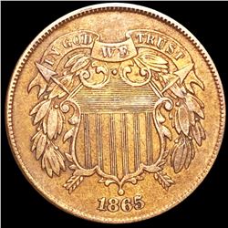 1865 Two Cent Piece CLOSELY UNCIRCULATED