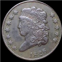 1828 Classic Head Half Cent ABOUT UNCIRCULATED