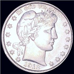 1912 Barber Half Dollar NEARLY UNCIRCULATED