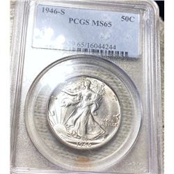 1946-S Walking Half Dollar PCGS - MS65