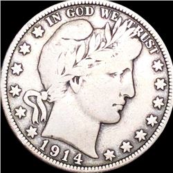 1914 Barber Half Dollar NICELY CIRCULATED