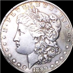1889-CC Morgan Silver Dollar AU+
