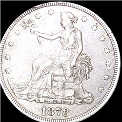1878-S Silver Trade Dollar ABOUT UNCIRCULATED