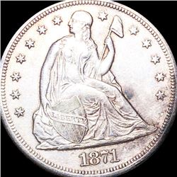 1871 Seated Liberty Dollar UNCIRCULATED