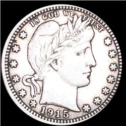 1915 Barber Silver Quarter XF