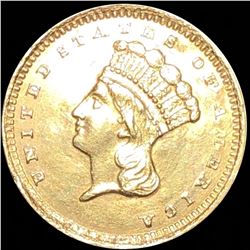 1857-C Rare Gold Dollar UNCIRCULATED