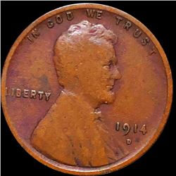 1914-D Lincoln Wheat Penny NICELY CIRCULATED