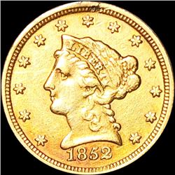 1852 $2.50 Gold Quarter Eagle XF